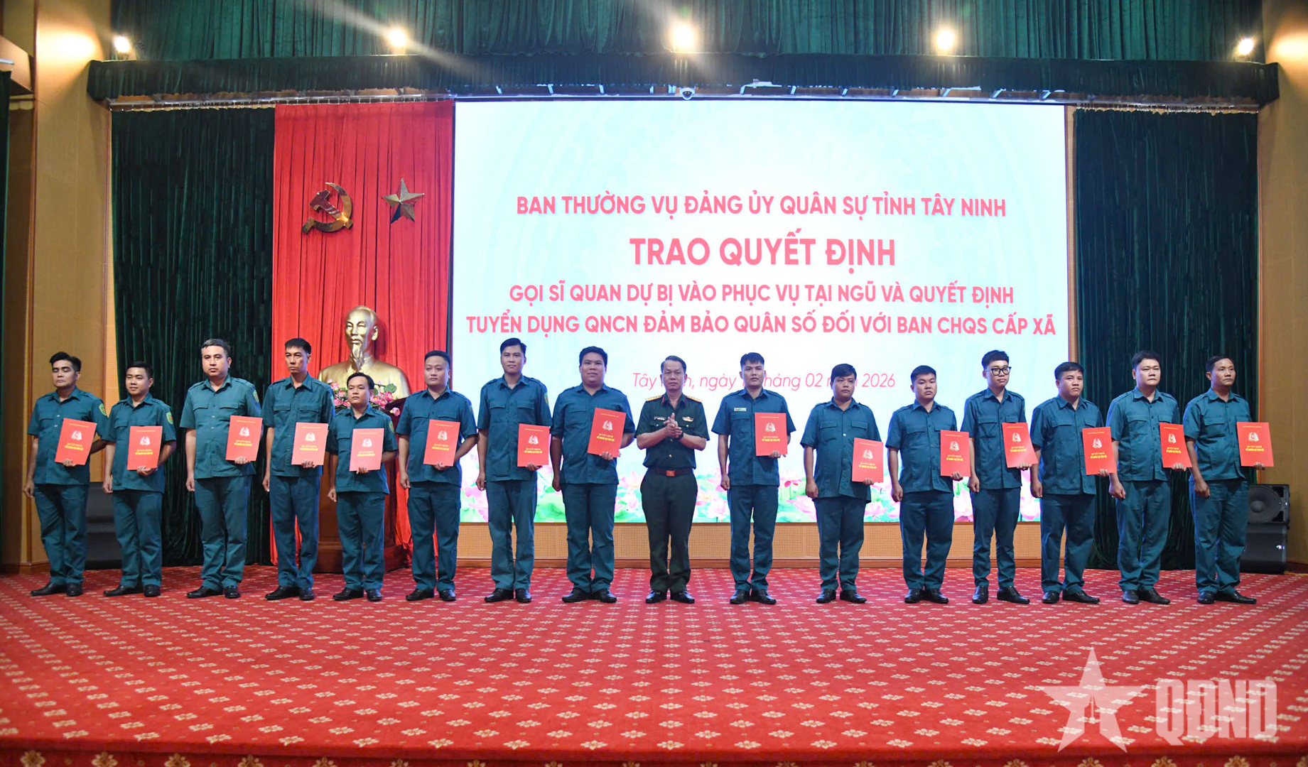 Tây Ninh: 171 sĩ quan dự bị được gọi vào phục vụ tại ngũ